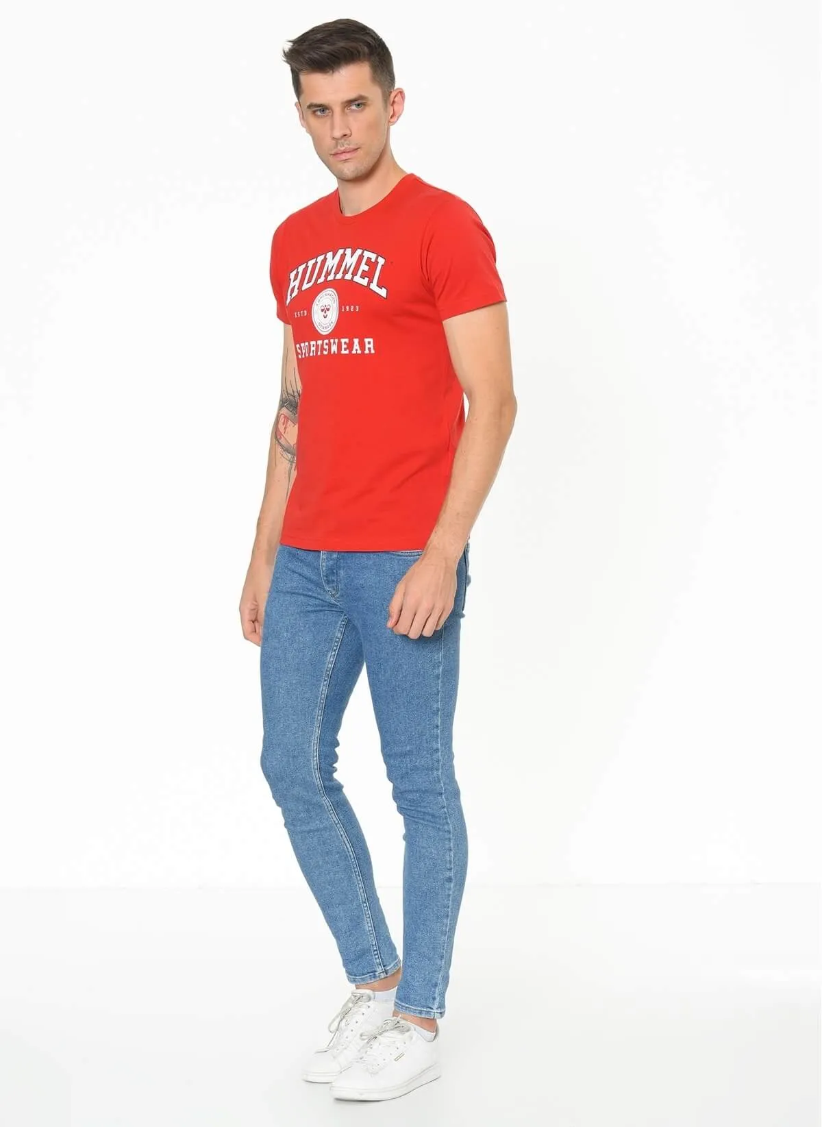 Batista Men Cotton Red T-Shirt