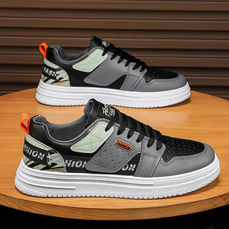 Casual Men's Shoes 2024 Spring New Trend Men's White Shoes Breathable Soft Sole Sports Casual Board Commuting Driving