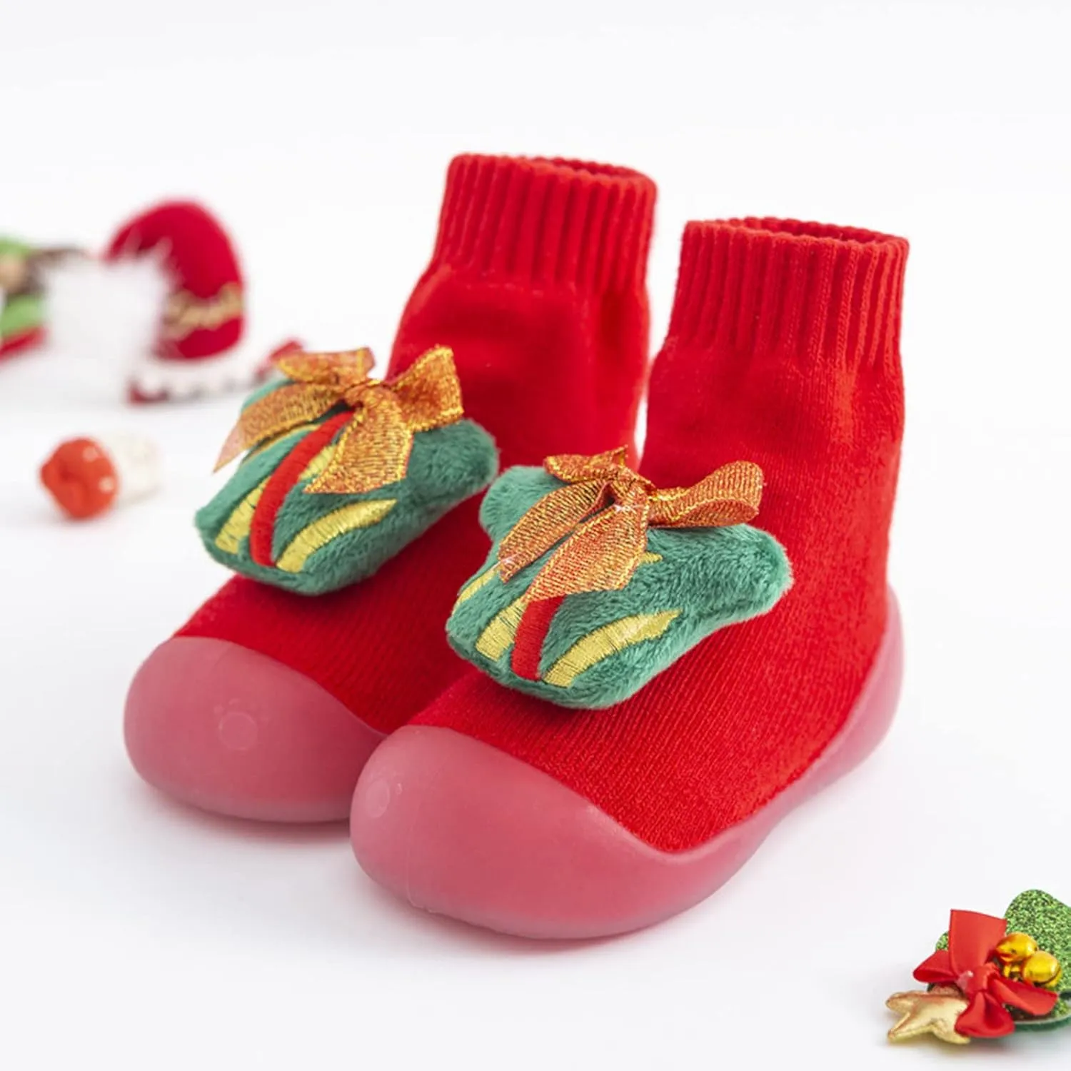 Cat and Girls Shoes Christmas Infant Baby Toddler Boys Girls Cartoon Ears Floor Socks Non Slip 6 Toddler Shoes