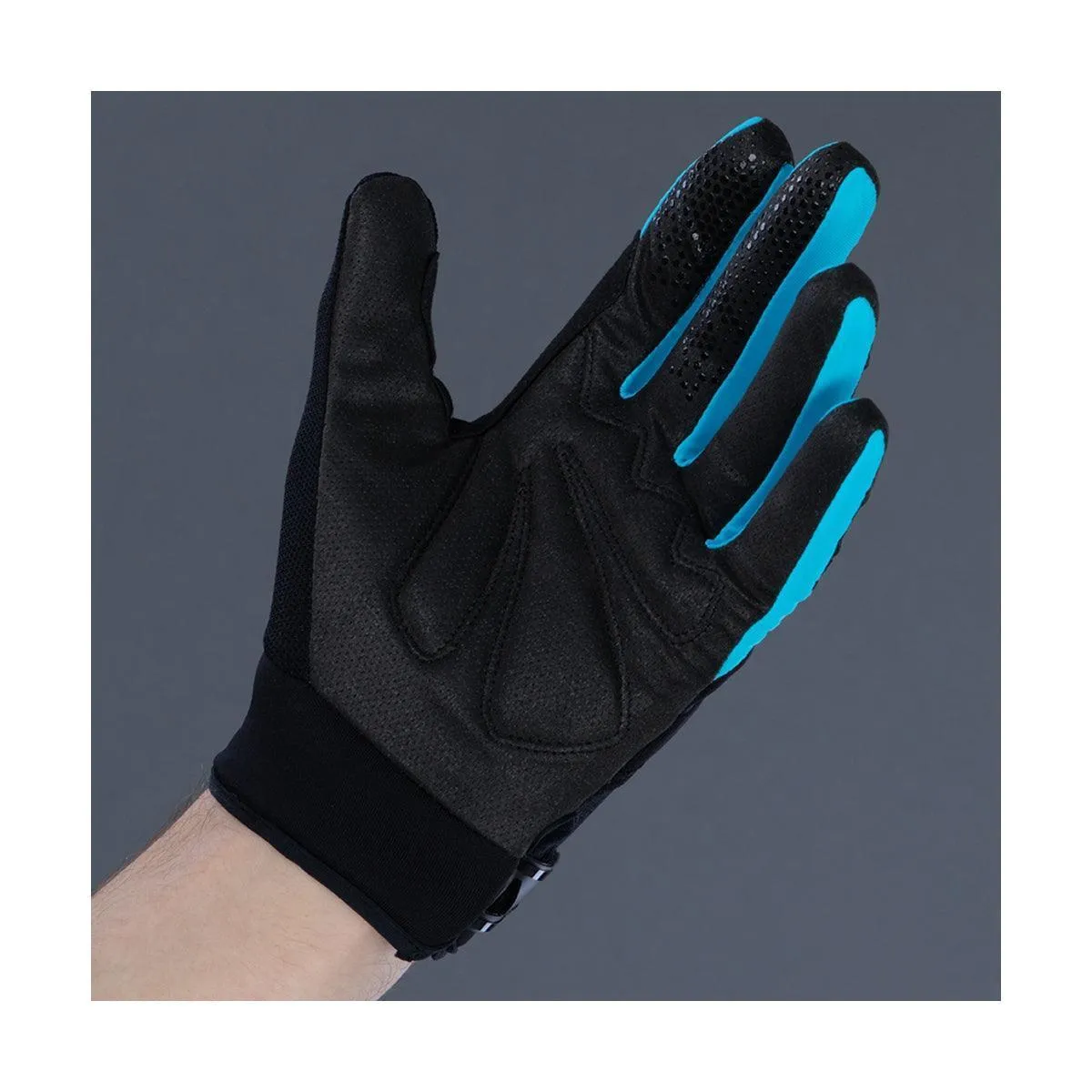 Chiba Blade Mens Cycling Gloves (Black/Turquoise)