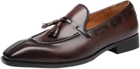 Fashion Large Size Mens Casual Shoes Light Slip on Man Tassels Loafers Designer Leather Moccasins Wedding Party Leather Shoes