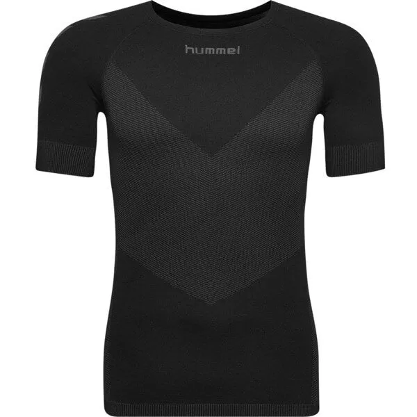 First Seamless Men Black T-Shirt