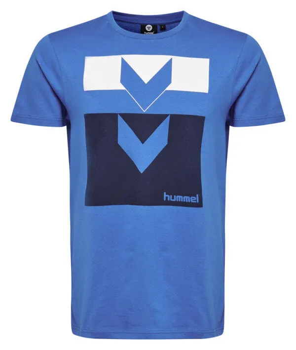Harald Men Cotton Blue T-Shirt