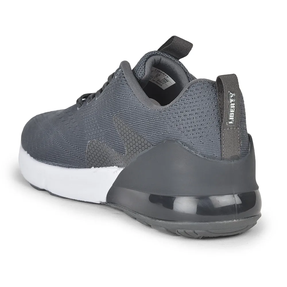 Leap7x Lacing Sports Shoes For Men (Grey) REVOLT By Liberty