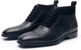 Leather Dress Shoes for Mens Leather Formal Casual Slip On Driving Shoes Business Men's Boat Casual Walking Shoes Handmade Moccasin Dress Shoes,Black,7US/39EU