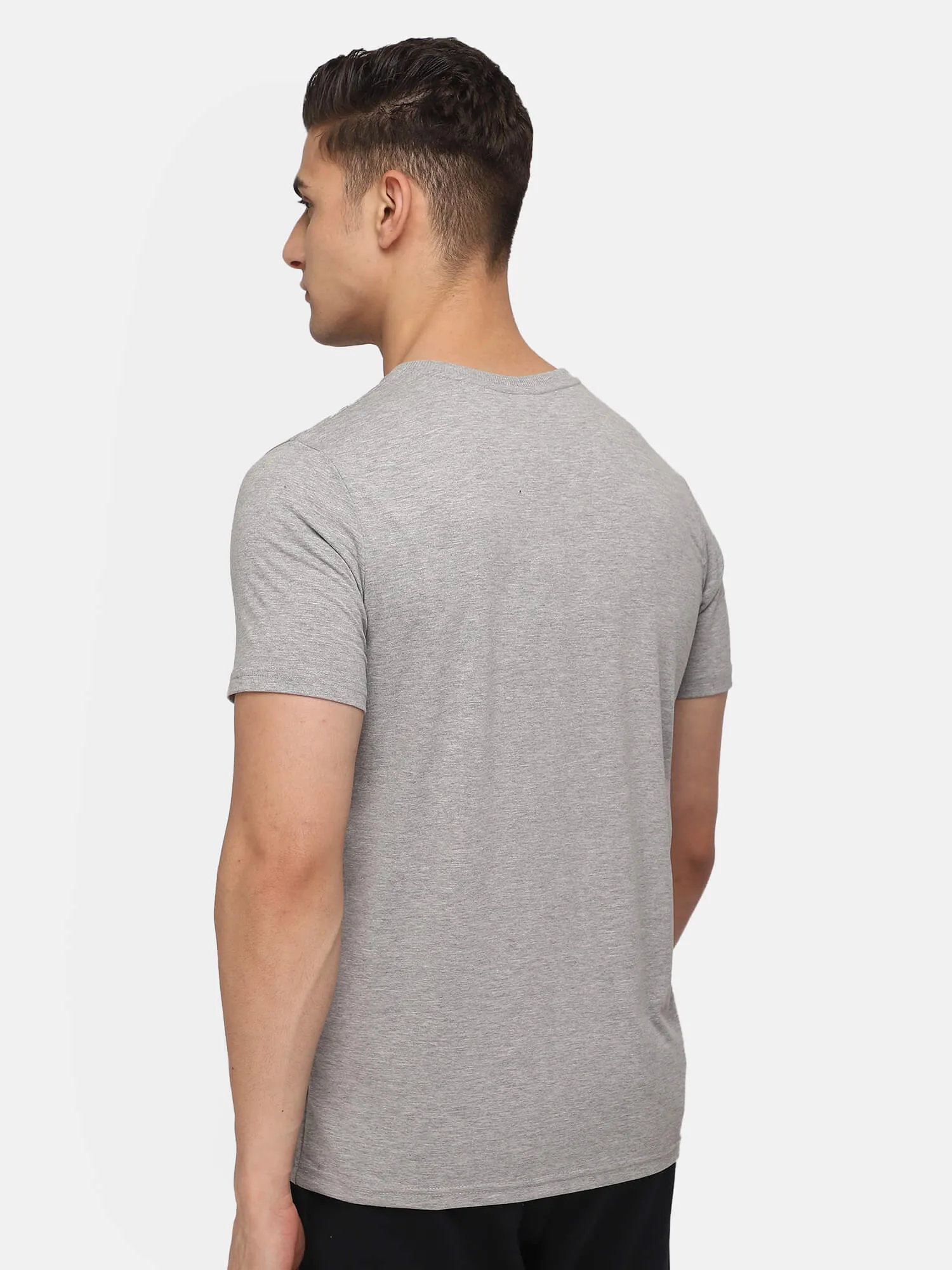 Lgc Graham Men Cotton Grey T-Shirt