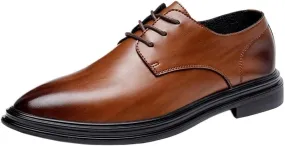 Men's Oxford Dress Shoes, Formal Leather Shoes for Men, Comfort Orthopedic Wedding Shoes, Breathable Soft Bottom Black Leather Shoes, Business & Casual Shoes for Men