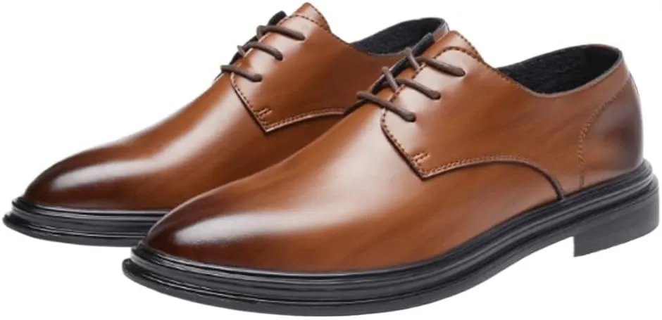 Men's Oxford Dress Shoes, Formal Leather Shoes for Men, Comfort Orthopedic Wedding Shoes, Breathable Soft Bottom Black Leather Shoes, Business & Casual Shoes for Men