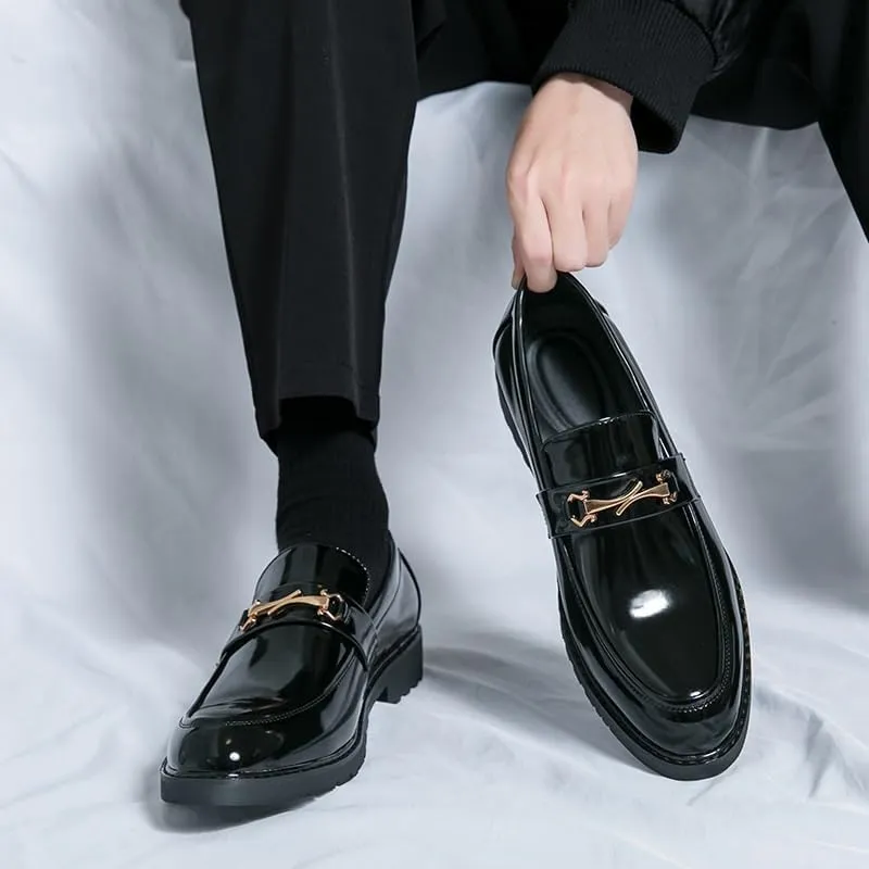 Mens Oxfords Shoes Social Business Men's Leather Modern Classic Lace Up Leather Lined Perforated Dress Shoes Comfortable Tuxedo Shoes Formal Derby Shoes(Black,9.5)