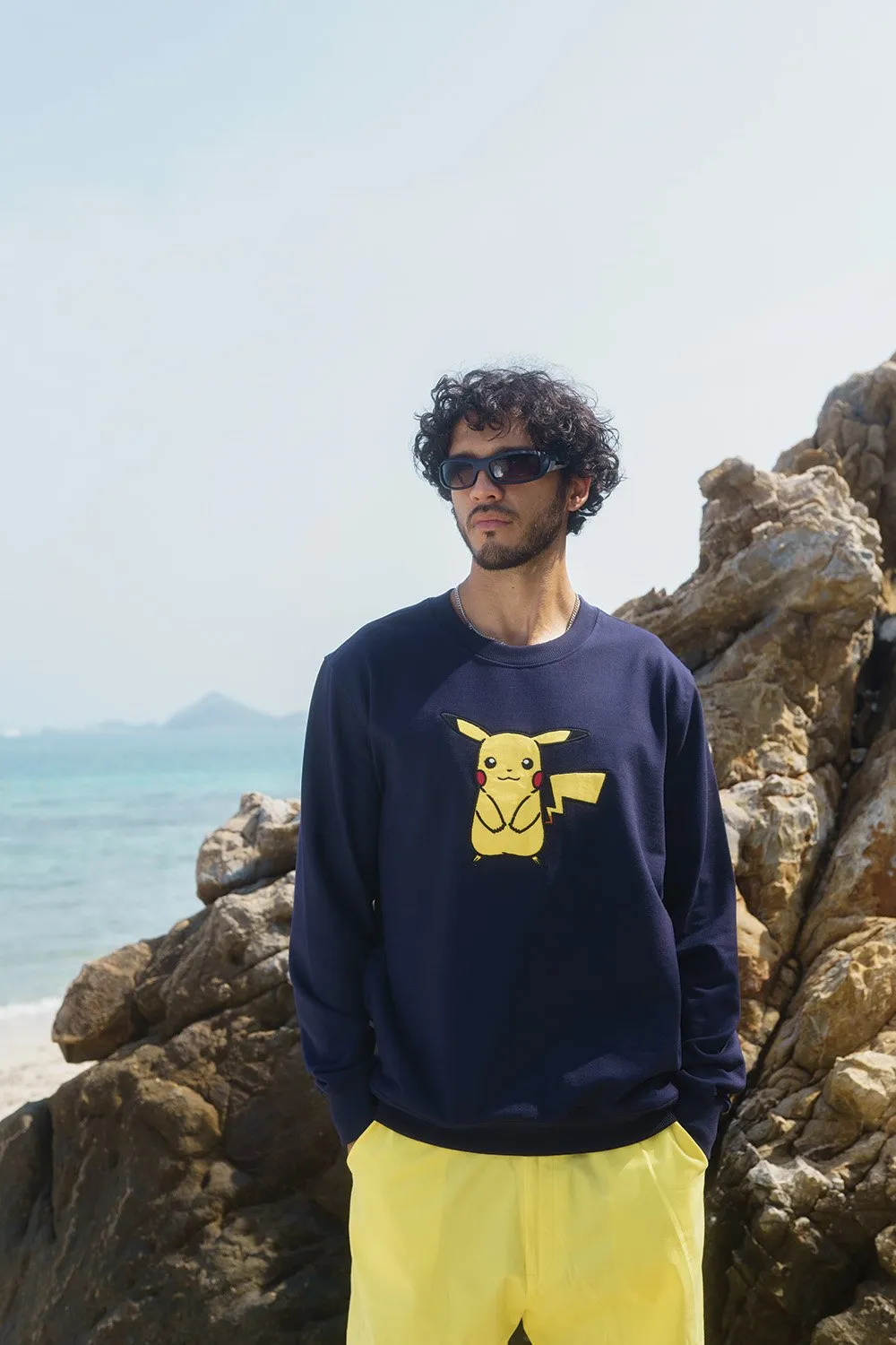 Navy Blue Pikachu Sweatshirt