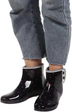 Short Rain Boots for Women, Anti Slip Comfortable Woman Rain Boots Garden Shoes Rubber Work Boots for Garden and Outdoor Work (40)