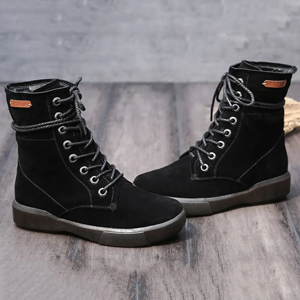 Soft Bottom Suede Women's Martin Boots