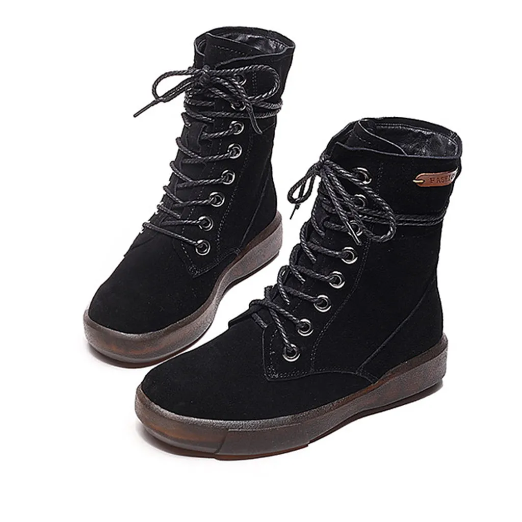Soft Bottom Suede Women's Martin Boots
