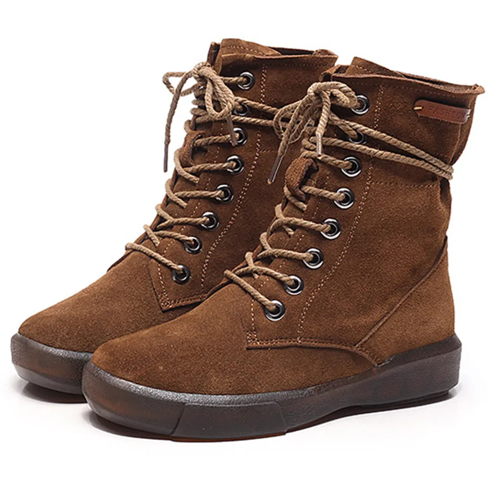 Soft Bottom Suede Women's Martin Boots