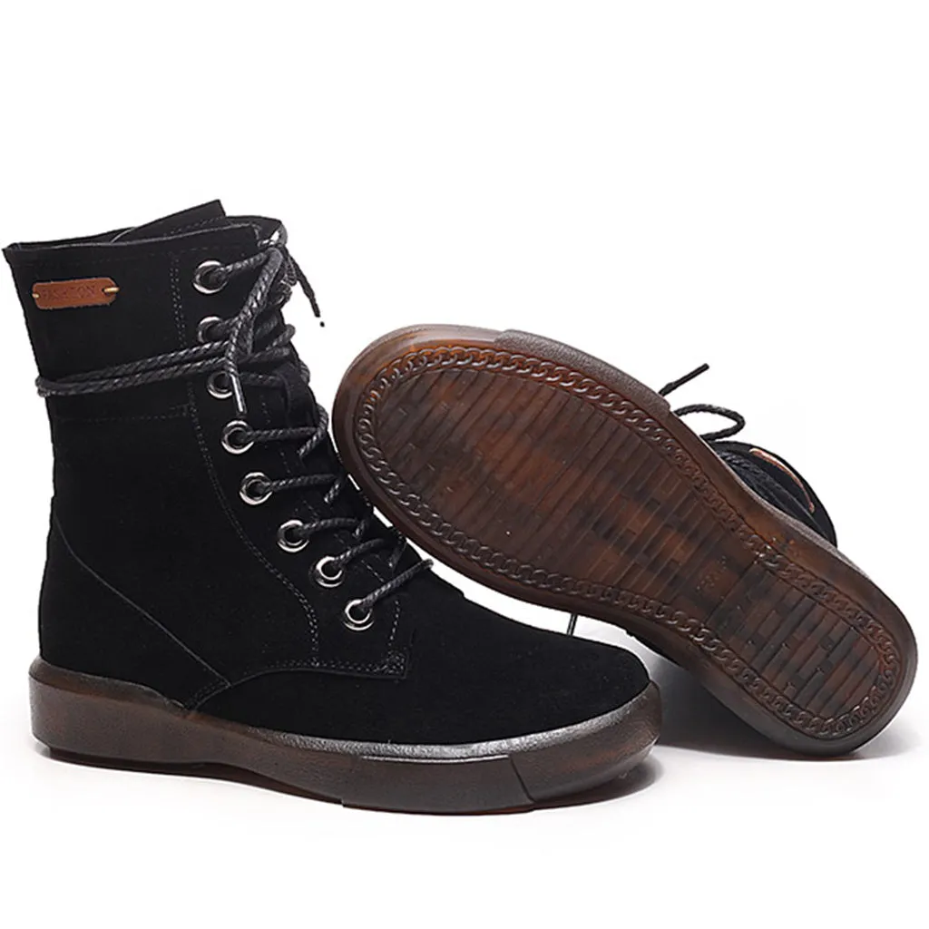 Soft Bottom Suede Women's Martin Boots