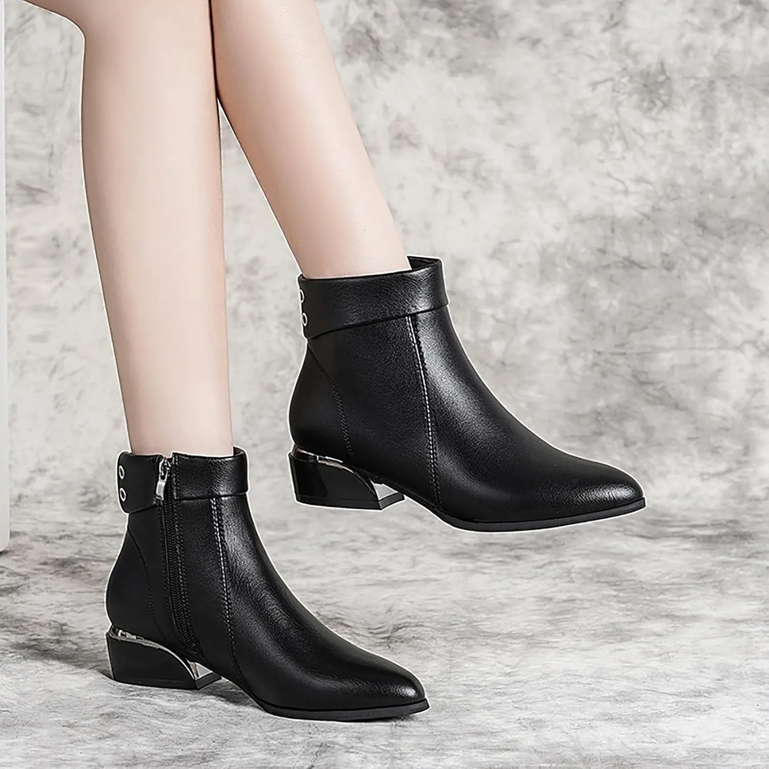 Tan Booties for Women Brown Booties Nude Boots Womens Size 9 Ankle Boots for Women No Heel Comfort Ankle Booties for Women with Heel