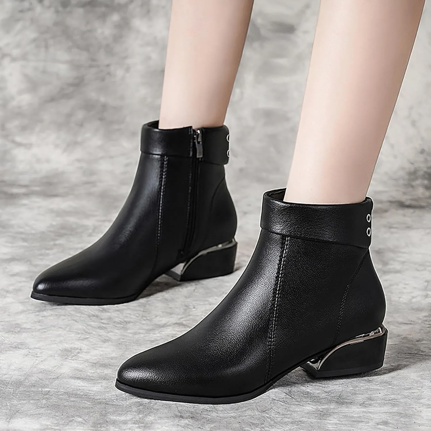 Tan Booties for Women Brown Booties Nude Boots Womens Size 9 Ankle Boots for Women No Heel Comfort Ankle Booties for Women with Heel