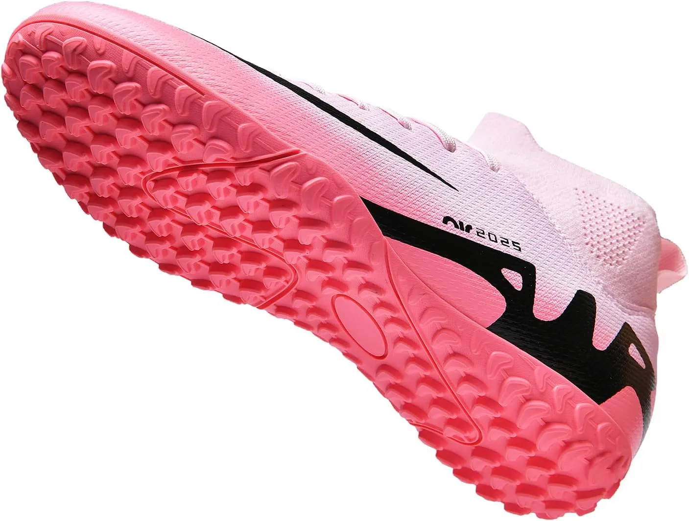 Turf Mens High-Top Soccer Cleats Womens Football Shoes for Boys Girls Beginners Lightweight Youth Professional Indoor Outdoor Black Purple Pink Beige