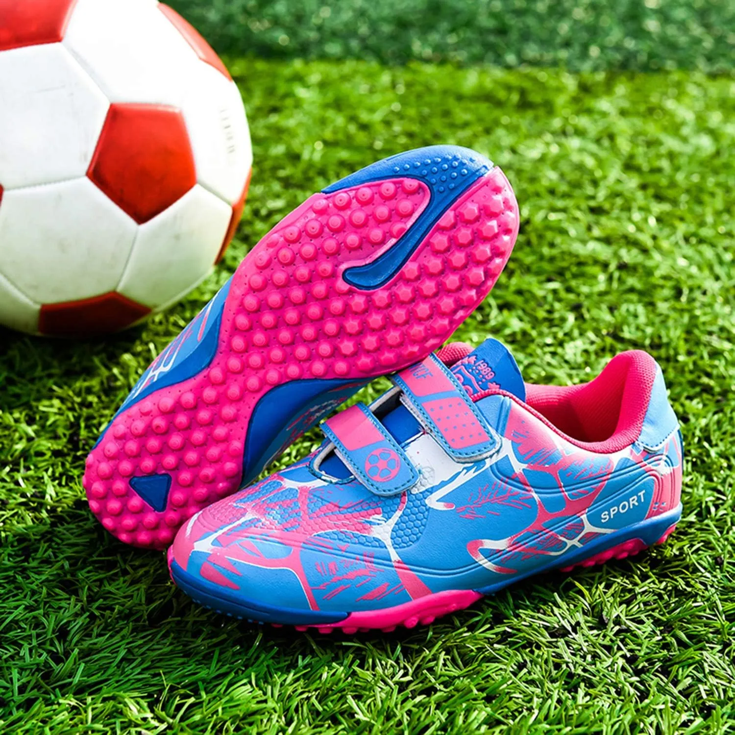 YUKTOPA Kids Men's Soccer Cleats Athletic Shoes Ground Football Profession Training Boots(Little Kid/Big Kid/Men)